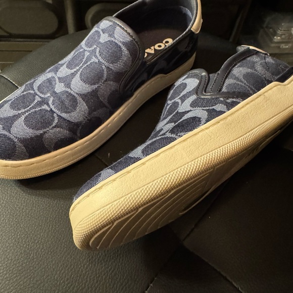 Coach blue slip on shoes. 7.5. Like new - Picture 4 of 4
